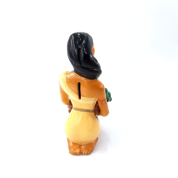 Disney Pocahontas Figurine Holding Corn Basket Collectible Bank Enesco VTG - Picture 4 of 6